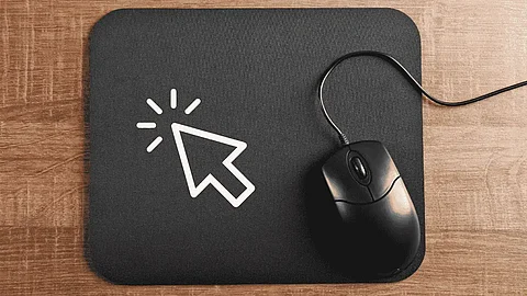Google Mauspad mit Pointer
