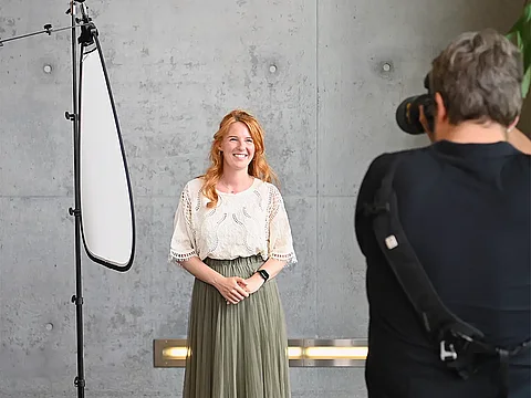 Fotograf fotografiert Mitarbeit der krick.com