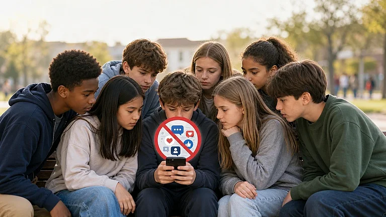 Kinder sind auf Social Media aktiv