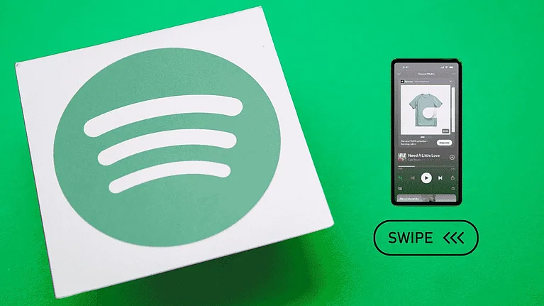 Spotify Logo mit den neuen Swipe Ads